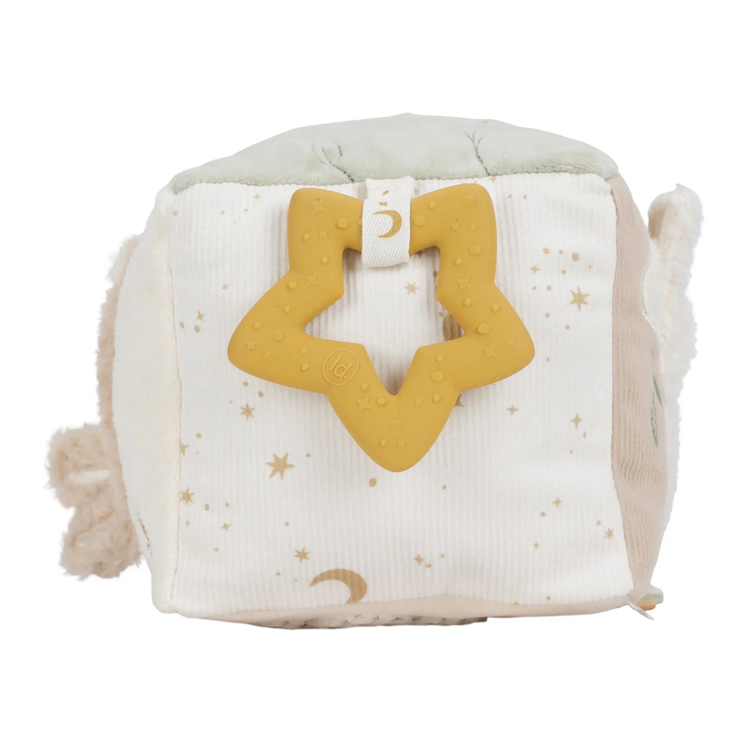 Little Dutch – Cubo attività in tessuto Beige – Newborn Naturals