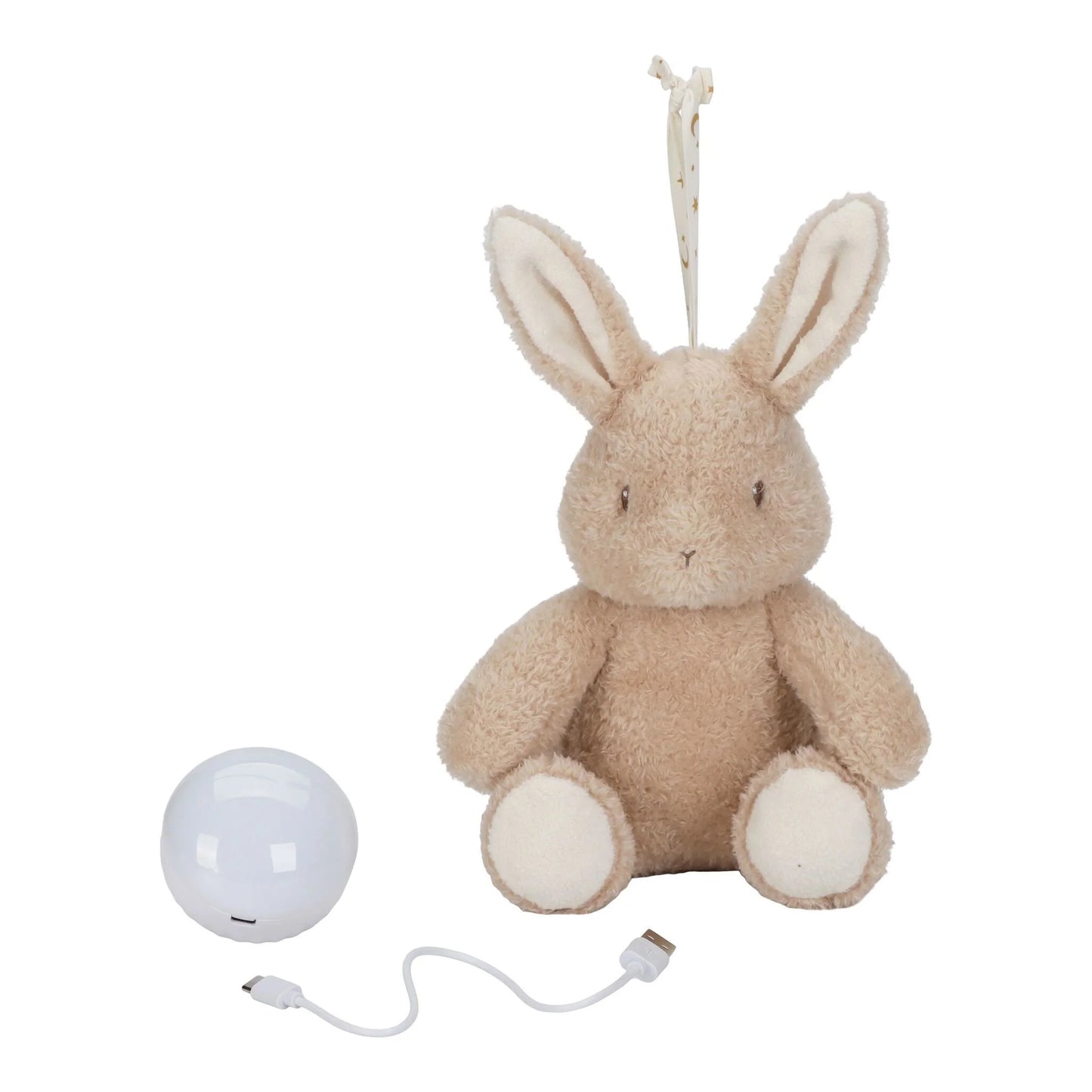 Little Dutch Cuddle Bunny Light & Sound Beige – Peluche con luci e suoni