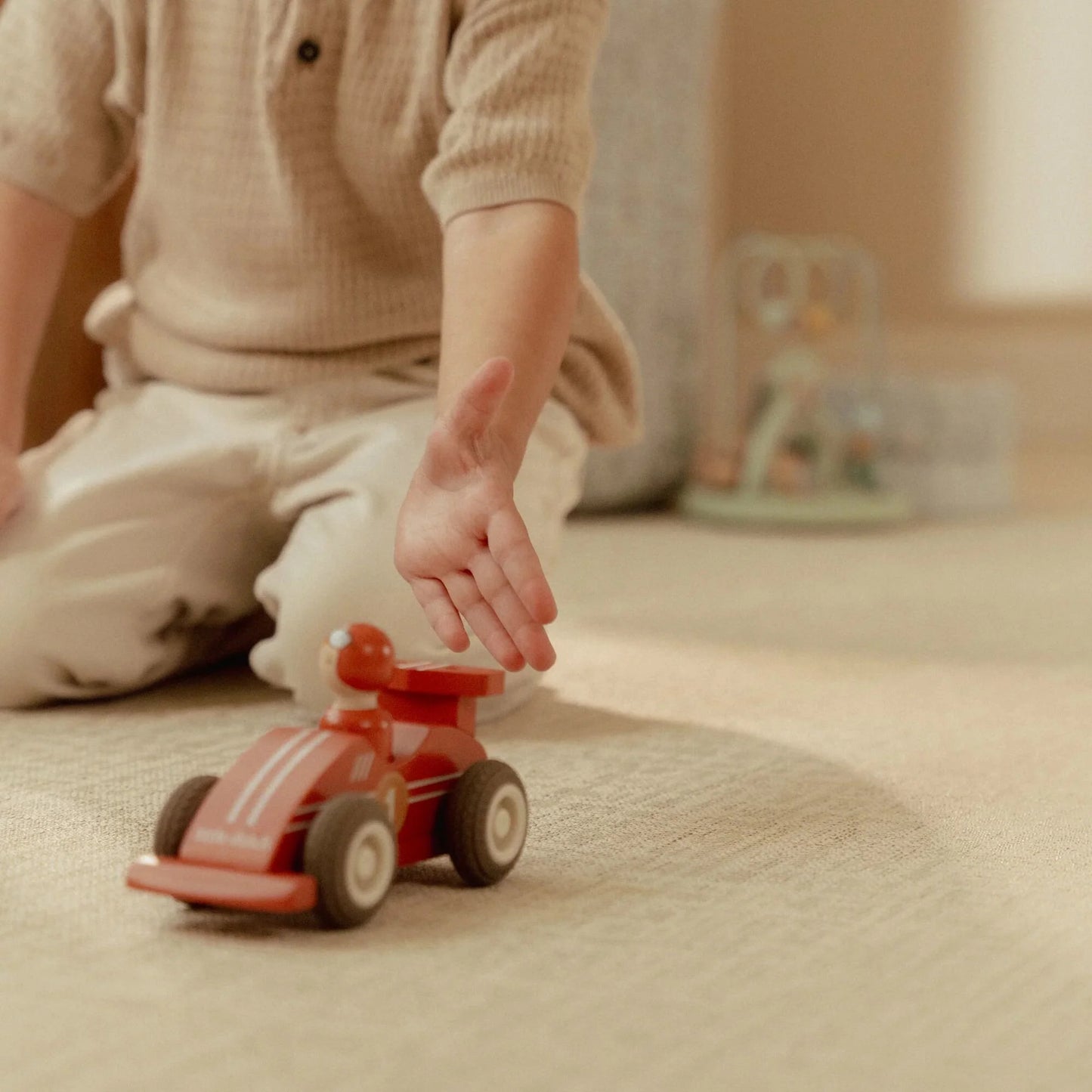 Little Dutch – Set macchine da corsa a retrocarica in legno (Multicolore, 2+ anni)