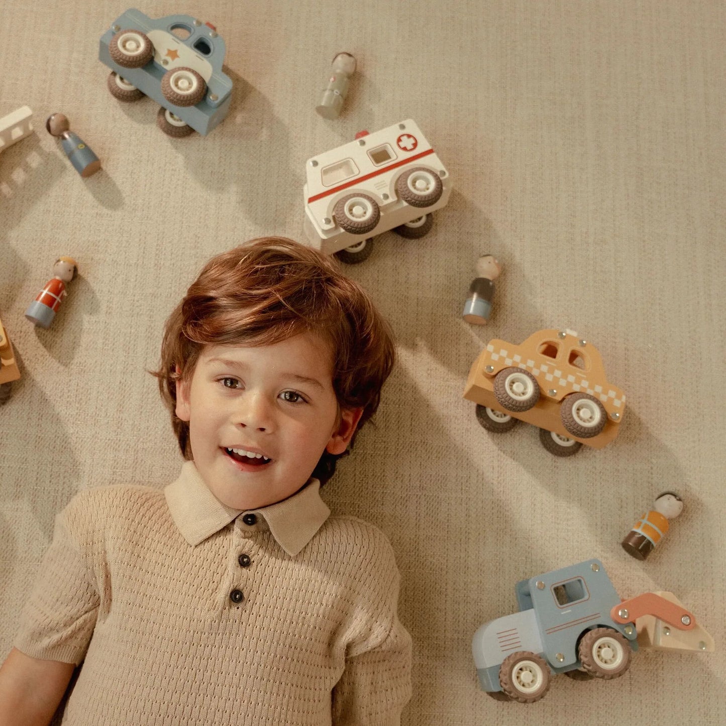 Bulldozer in legno Little Dutch – Blu – Essentials