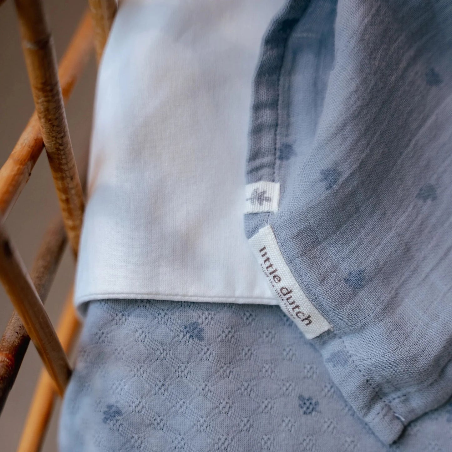 Swaddle in Mussola Little Dutch – Blu | 120x120 cm – Essentials