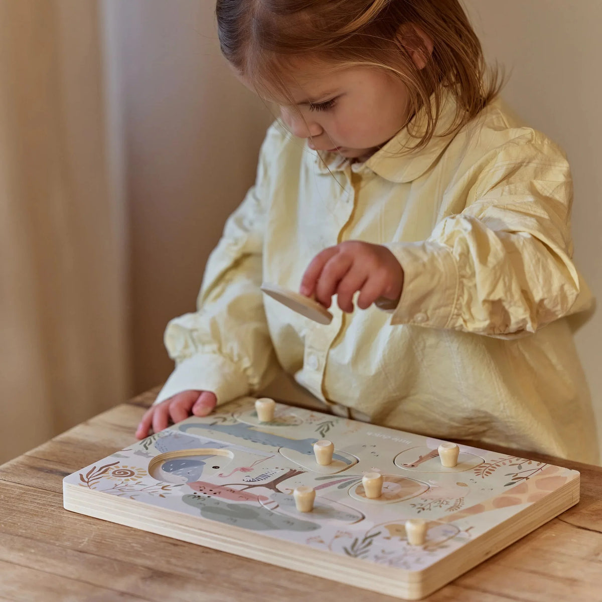Little Dutch Safari Friends – Puzzle Sonoro Animali in Legno