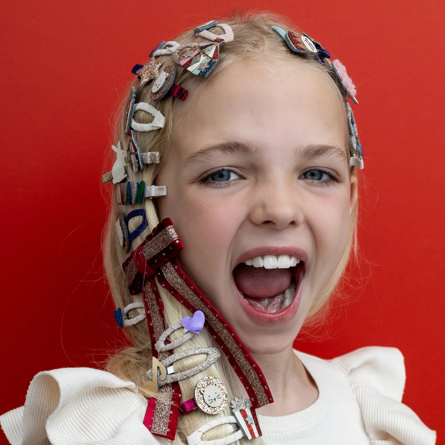 Mimi & Lula – Fermagli capelli Circus Lion Clic Clacs (set 4 pezzi)