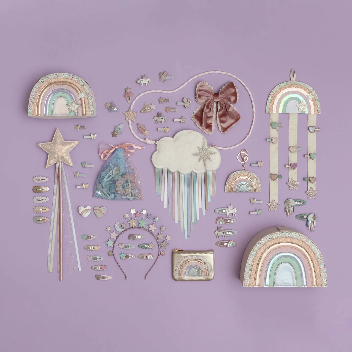 ☁️ Mimi & Lula – Set 2 Mollette Rainy Cloud
