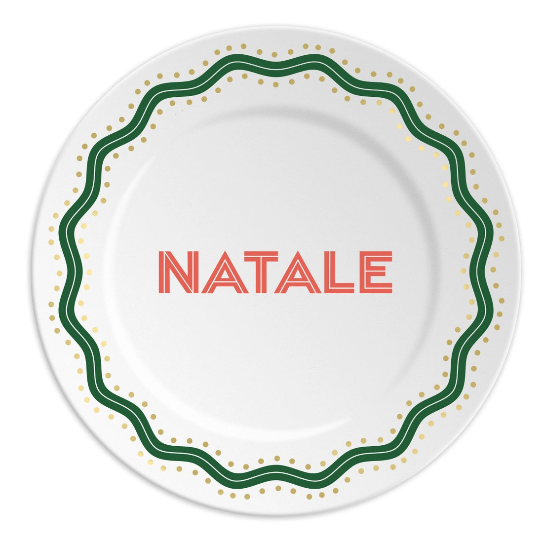 Ilaria I Made in Italy – Natale | Piatto in Porcellana 16 cm