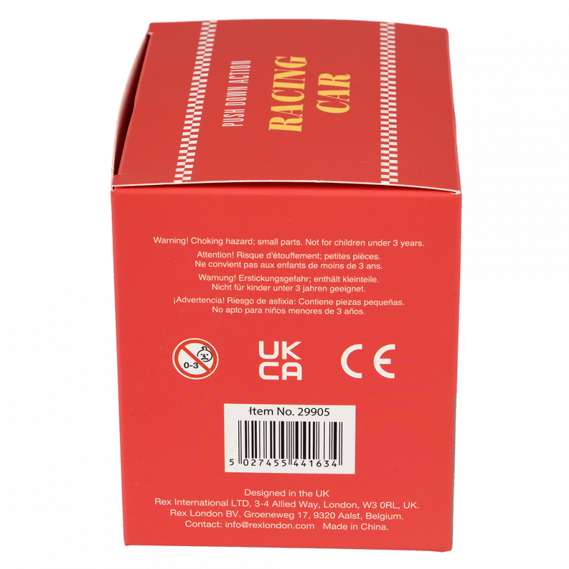 Macchinina a frizione Push Down – Blu | Rex London