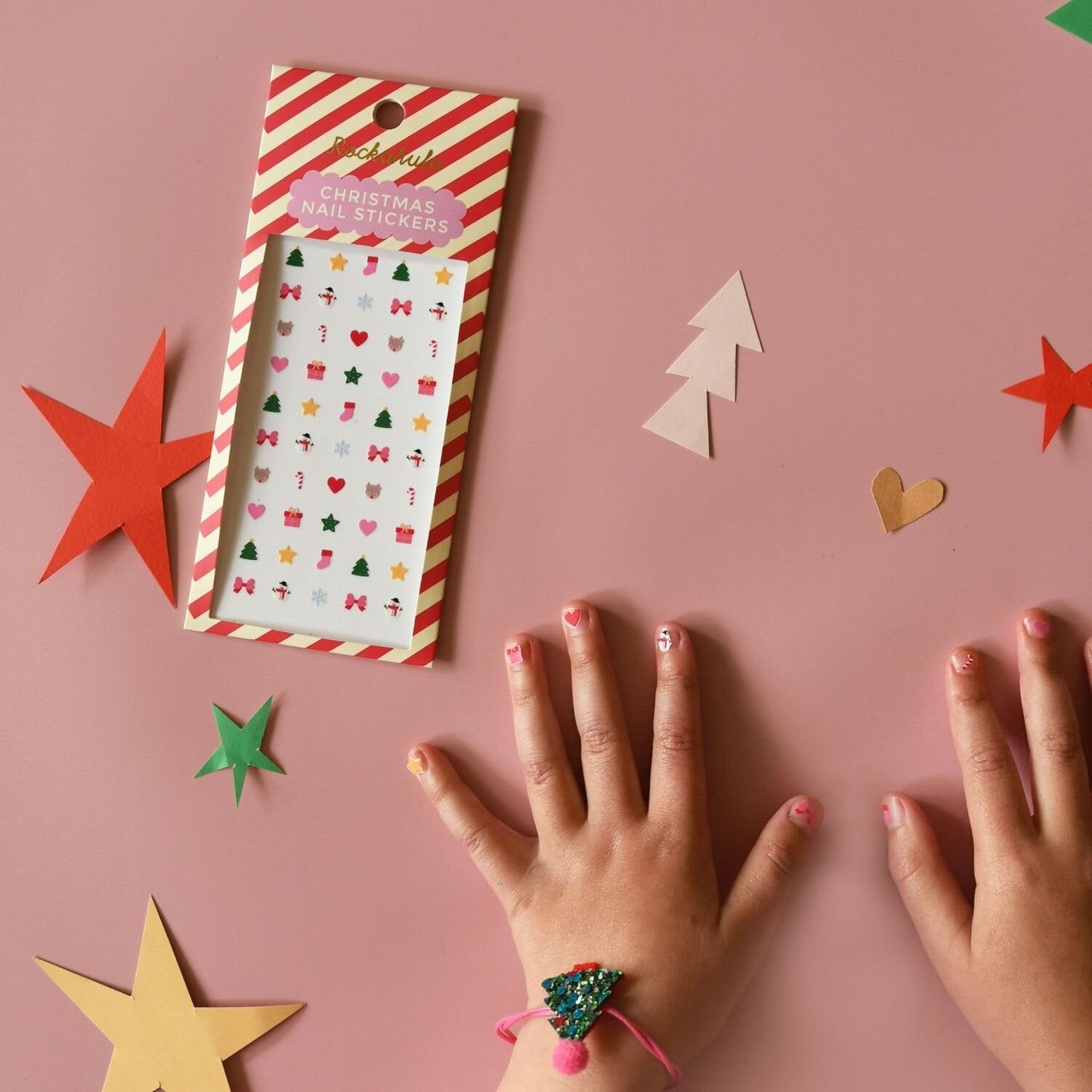 Rockahula Jolly Christmas Nail Stickers – Adesivi Natalizi per Unghie Bambina