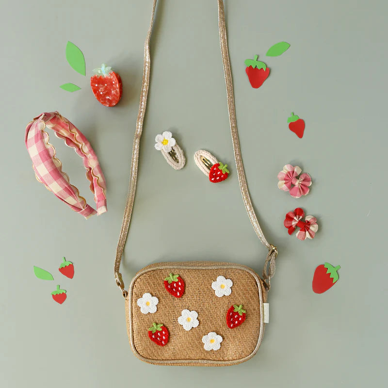 Mollette per Capelli Bambina Rockahula Crochet Daisy and Strawberry – Set 2