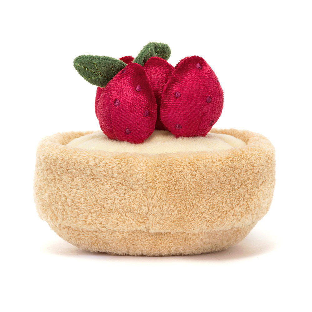 Jellycat Amuseables Fleurette Tarte Aux Fraises – Peluche Torta di Fragole Morbido e Divertente - Apple Pie