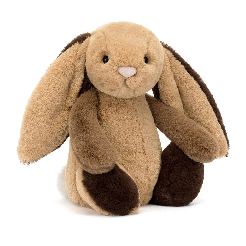 Jellycat Peluche Coniglio Bashful Patchwork Marrone - Apple Pie