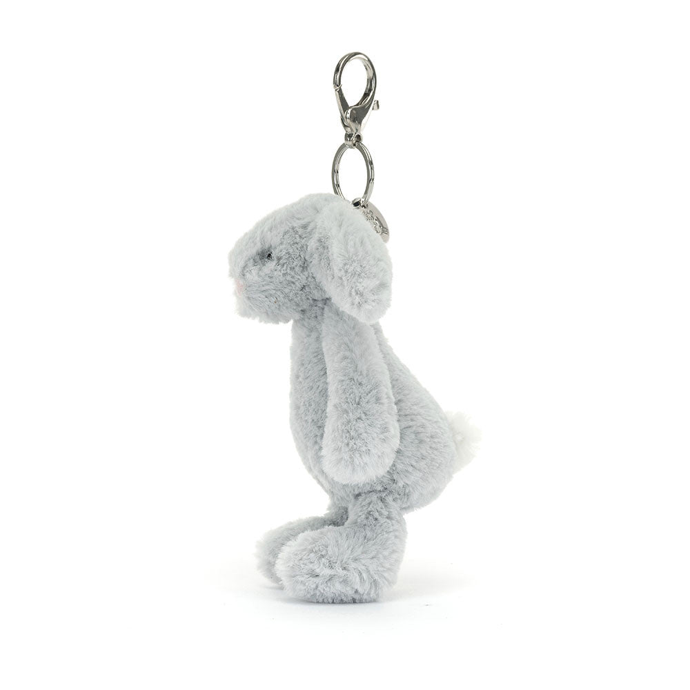 Jellycat Peluche Charm Coniglio Bashful Argento - Apple Pie