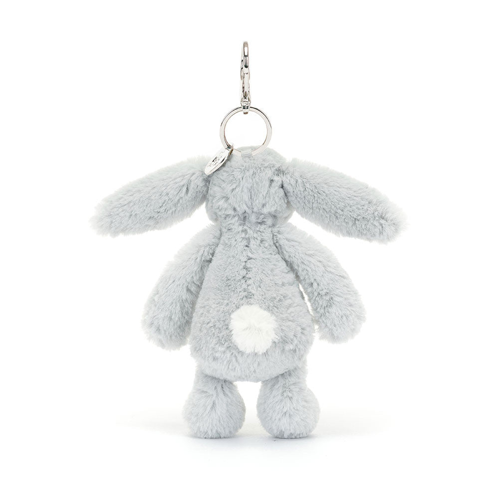 Jellycat Peluche Charm Coniglio Bashful Argento - Apple Pie