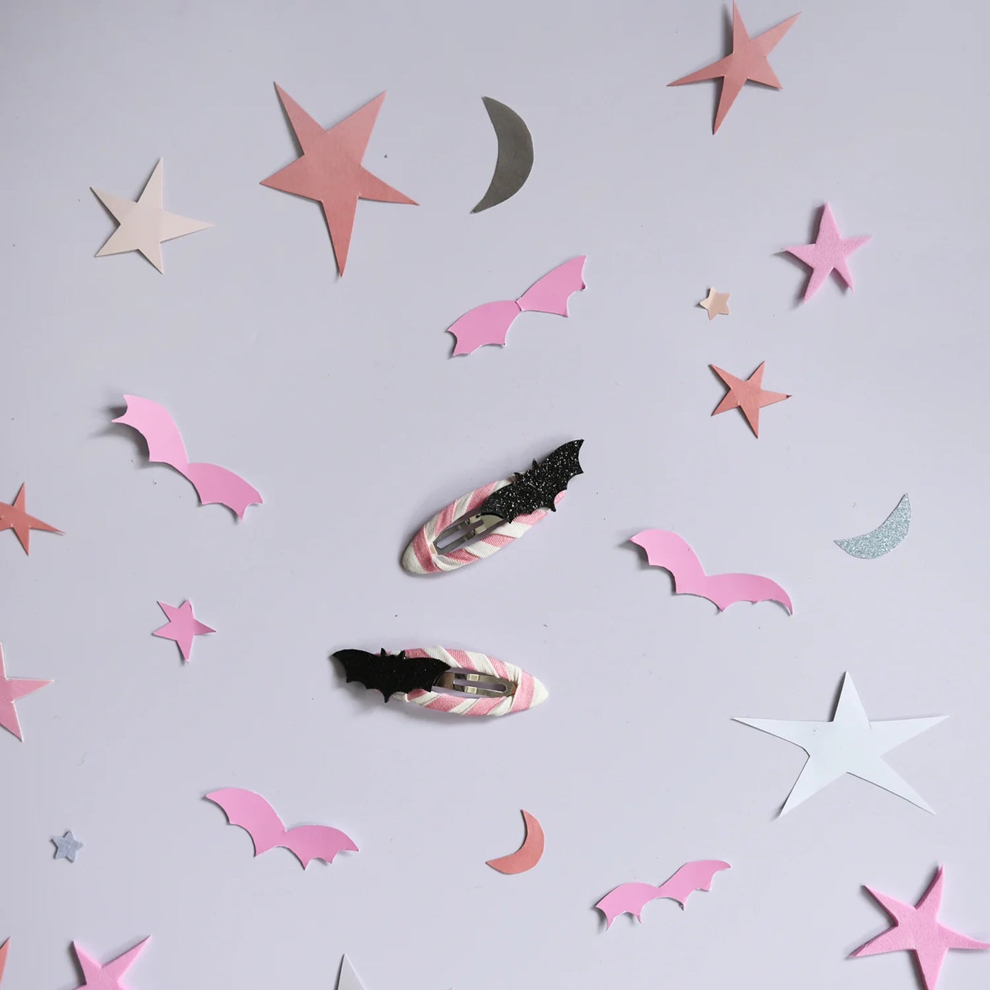 Rockahula Glitter Bat Clips – Fermagli Pipistrello Glitterati per Halloween