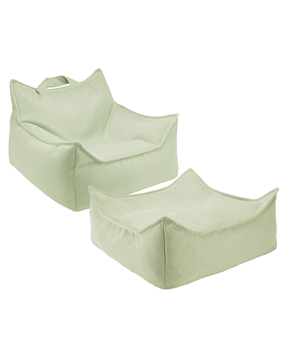 Wigiwama Poltrona Pouf da Esterno – Verde Herba, 3-9 Anni