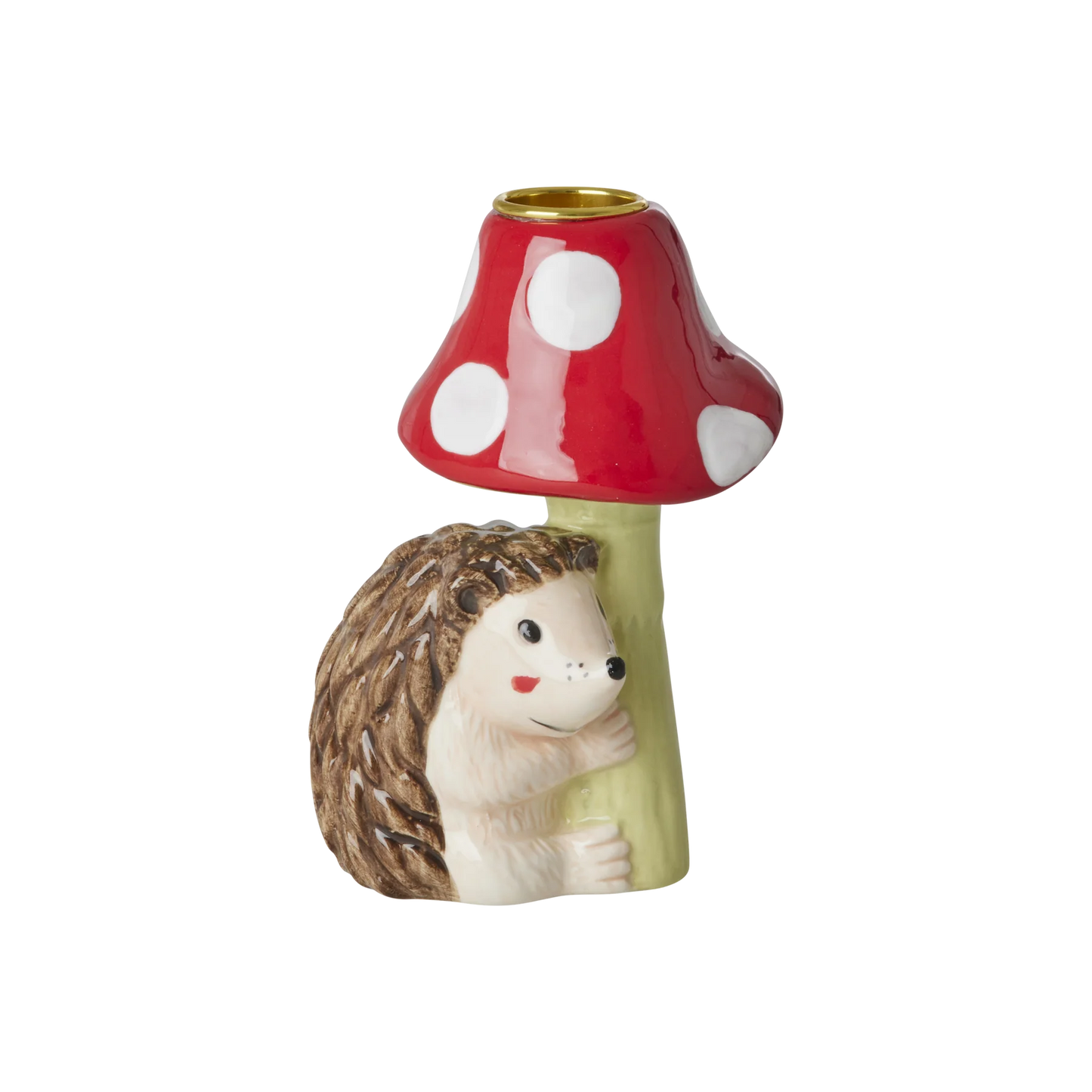 Portacandele in ceramica - Riccio - Apple Pie