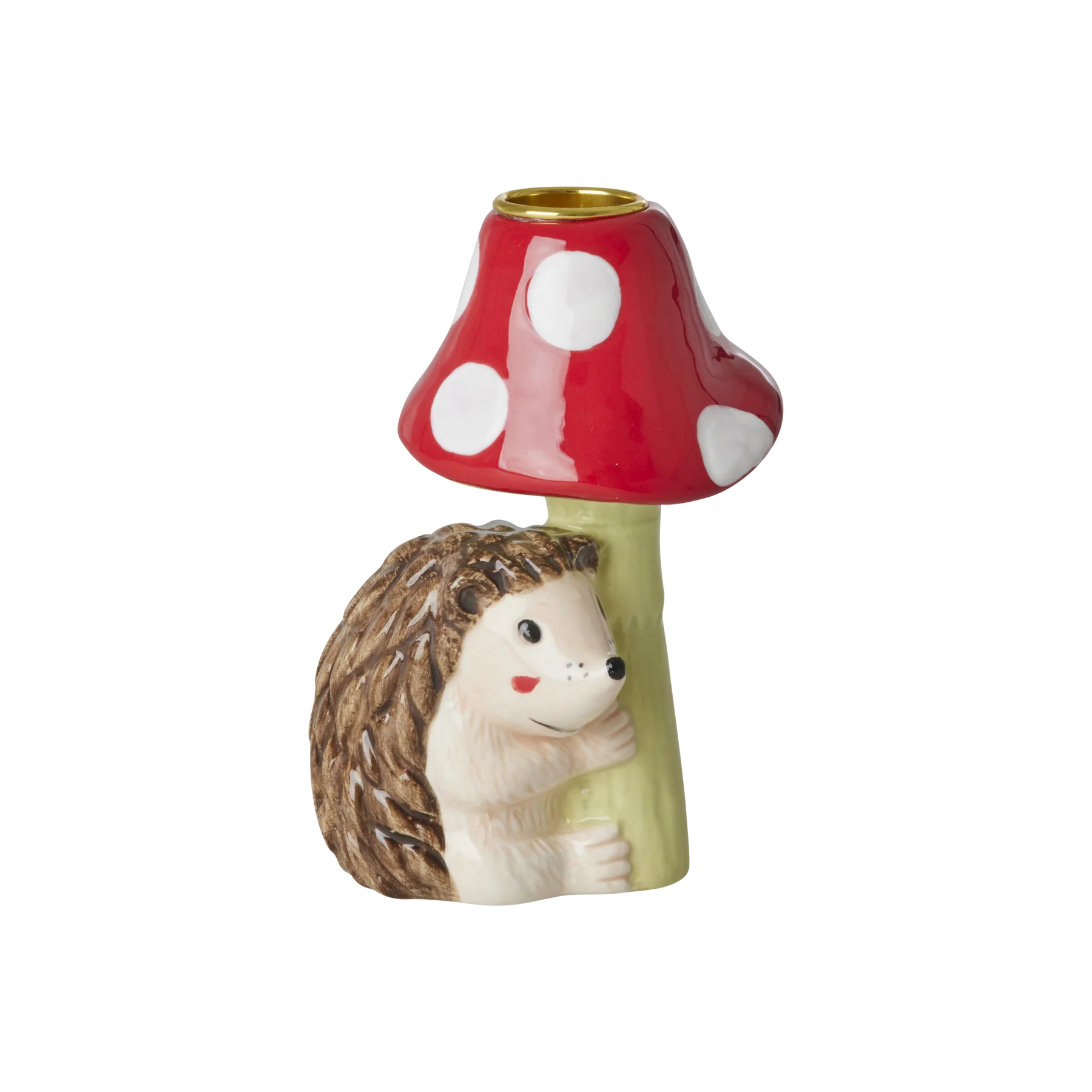 Portacandele in ceramica - Riccio - Apple Pie