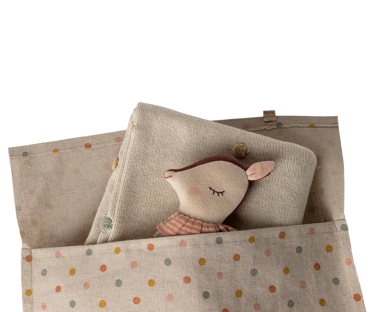 Maileg – Coperta Baby in Cotone Rosa 70 × 90 cm