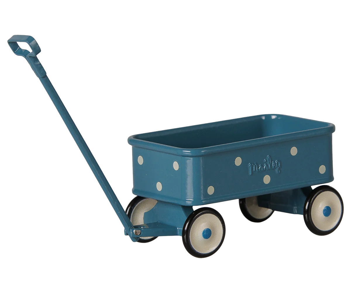 Carretto Maileg per Topolini – Blu in Metallo | Accessorio per Topi Maileg PRE-ORDINE