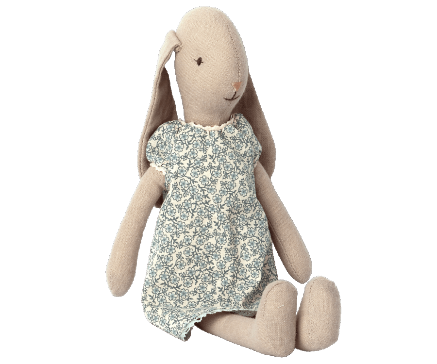 Maileg Camicia da notte fiorellini azzurri per Conigli taglia 2 - Apple Pie