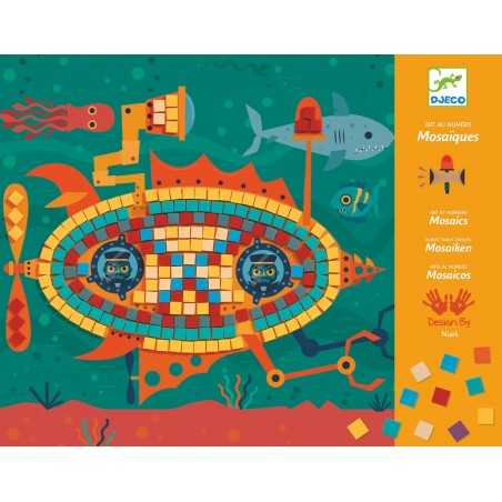 Set creativo Djeco per bambini con mosaici a tema veicoli – Assi del Volante