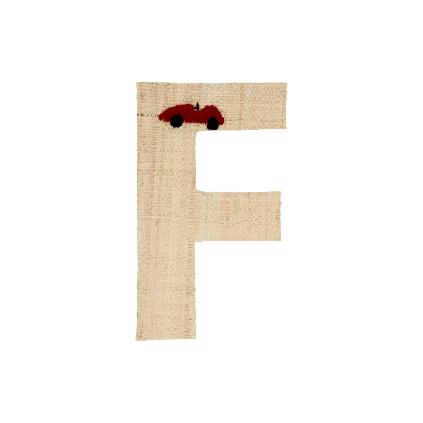 Lettera decorativa Rice in rafia – Macchine e Animali (SALDI -50%) - Apple Pie