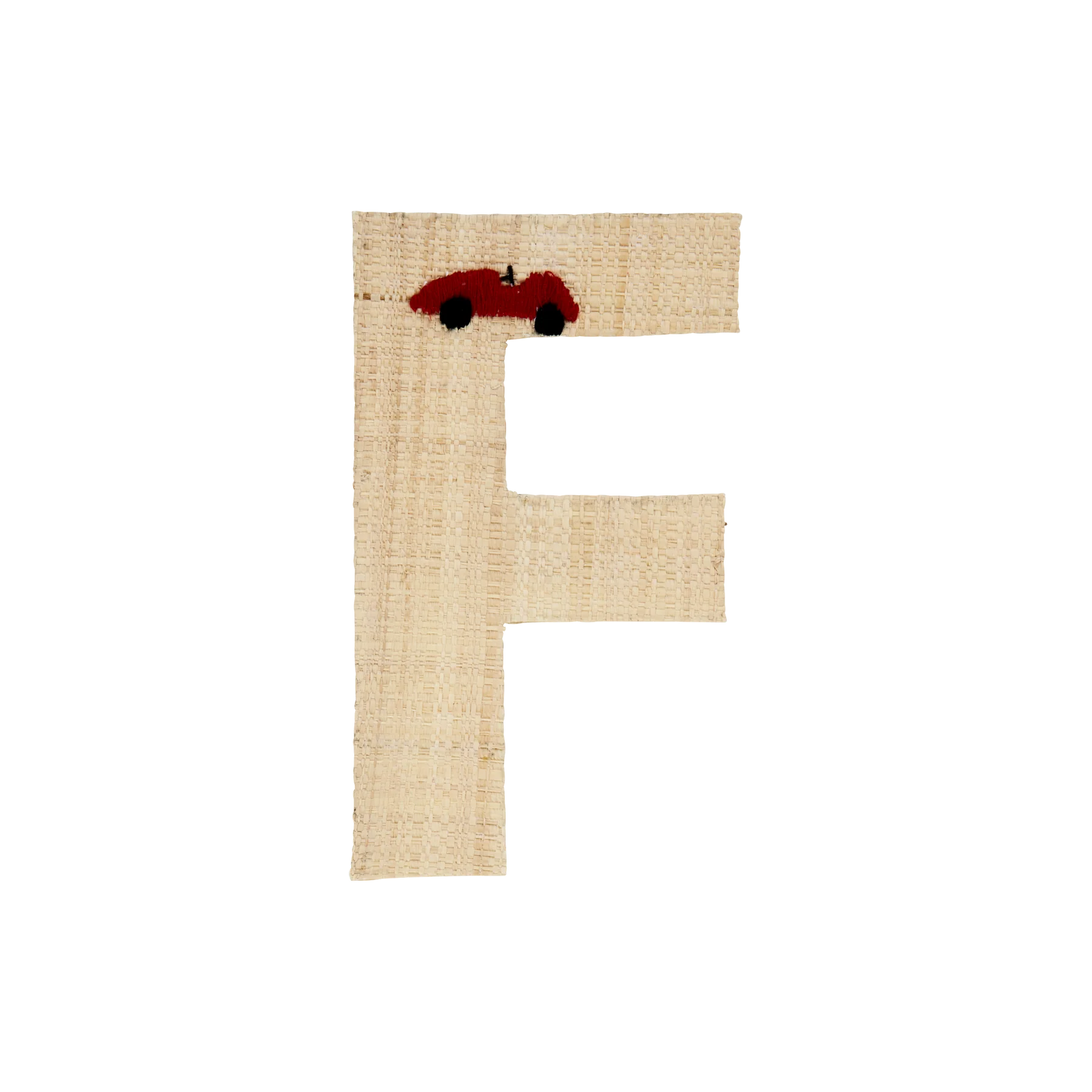 Lettera decorativa Rice in rafia – Macchine e Animali (SALDI -50%) - Apple Pie