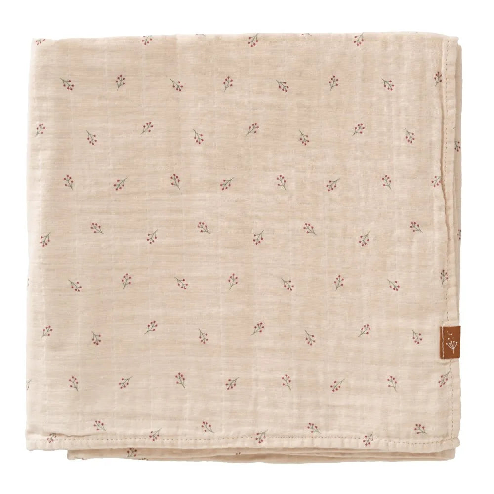 Fresk Swaddle 100% cotone organico - 120x120 cm - Berries - Apple Pie