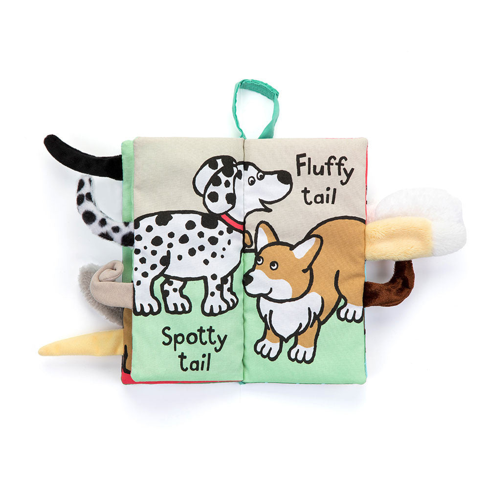 Jellycat Libro di stoffa "le code dei cagnolini" - Apple Pie