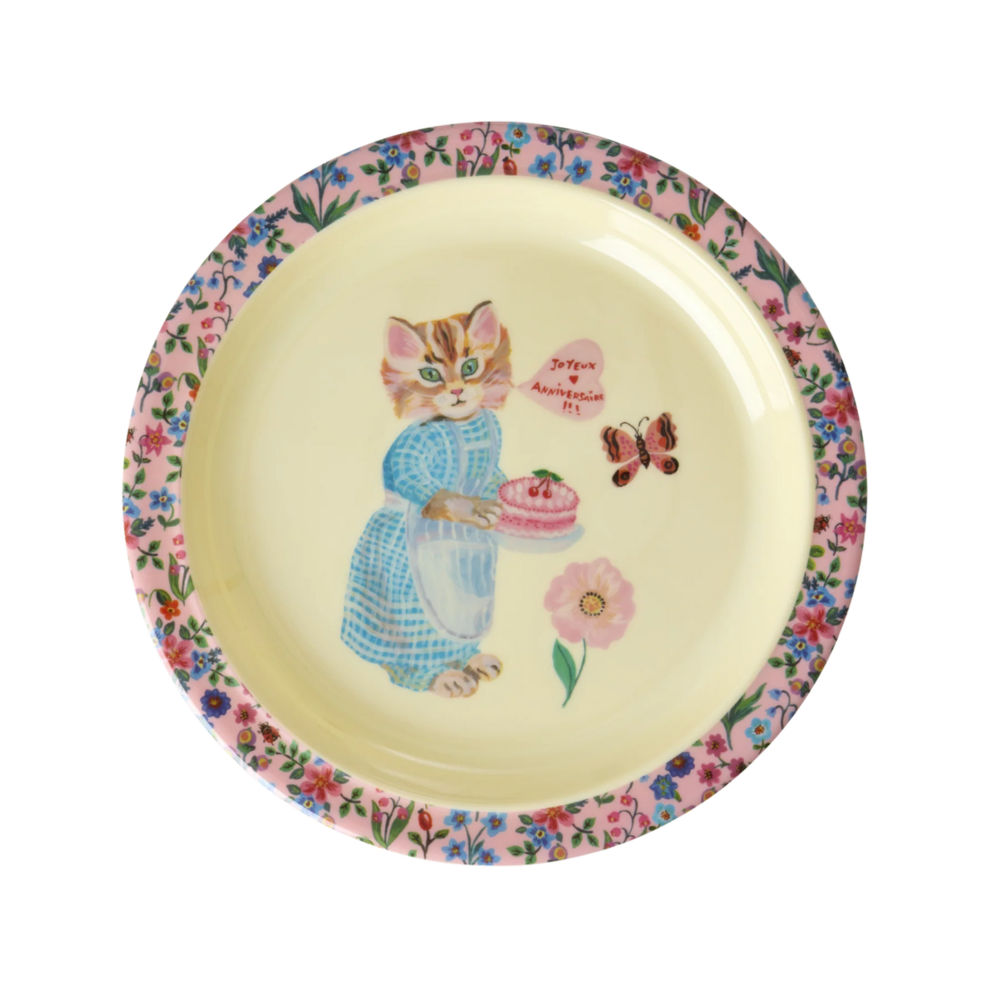 RICE Piatto piano in Melamina Nathalie Lete rosa - Apple Pie
