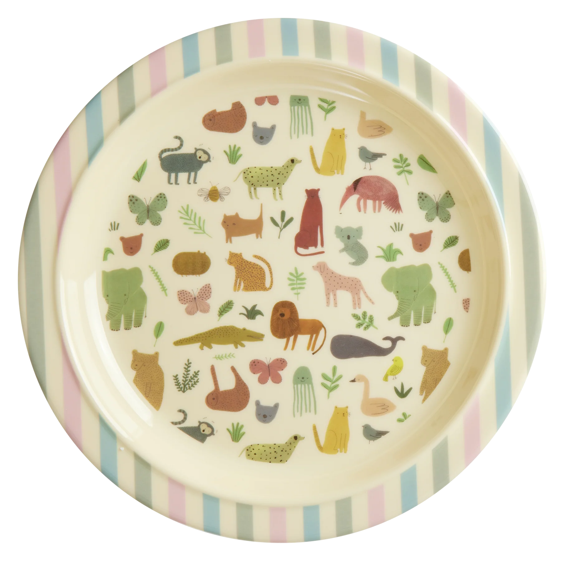 RICE Piatto piano in Melamina Sweet Jungle - Apple Pie