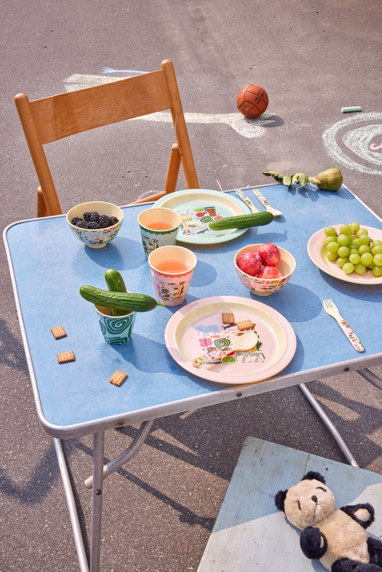 RICE Piatto piano in Melamina Wildlife - Apple Pie