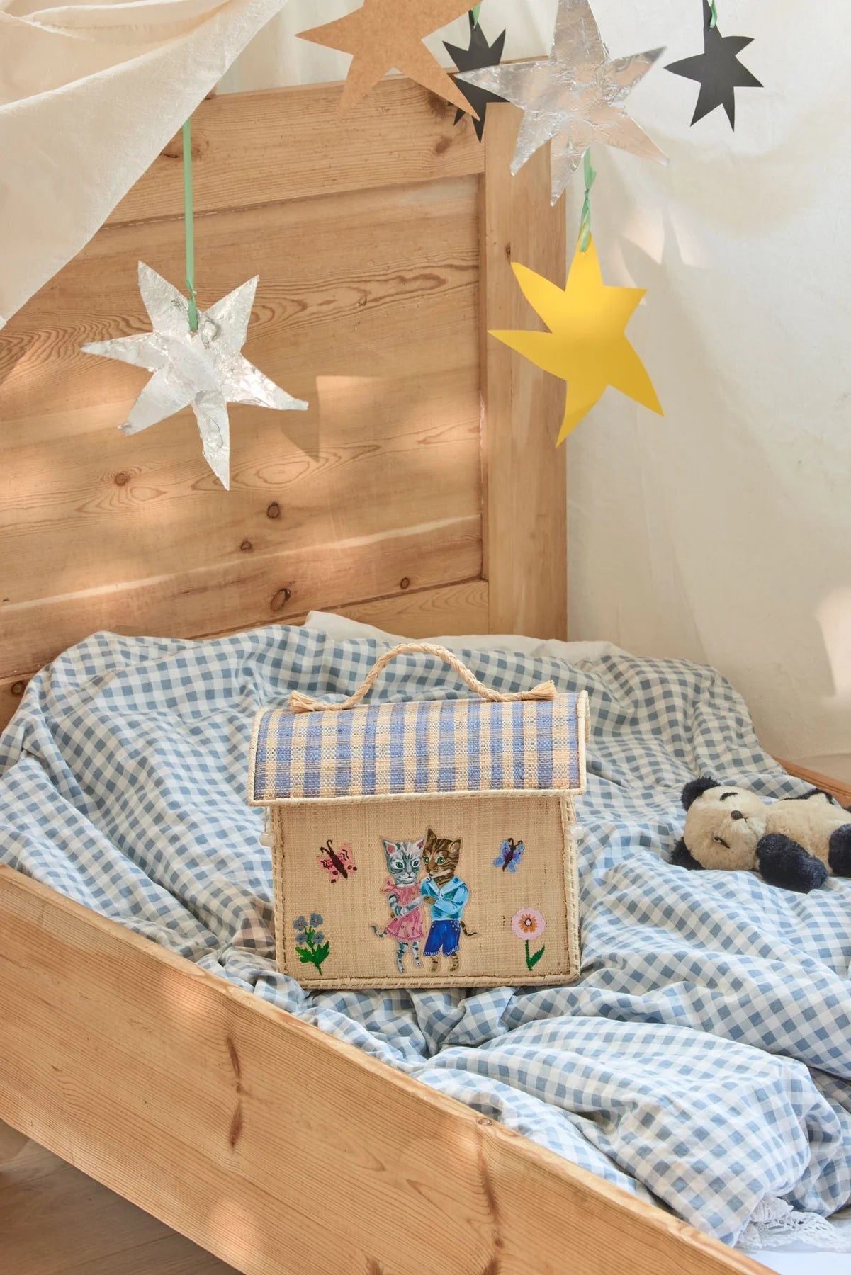 RICE Borsa contenitore in Rafia - Piccolo - Nathalie Lete - Apple Pie