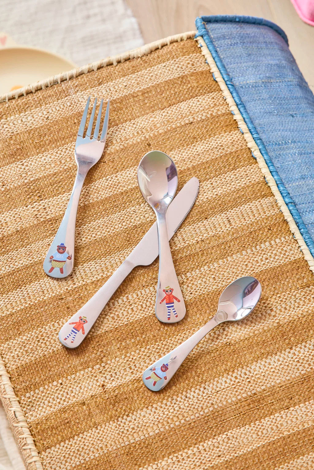 Posate per bambini in Acciaio Inossidabile blu -RICE