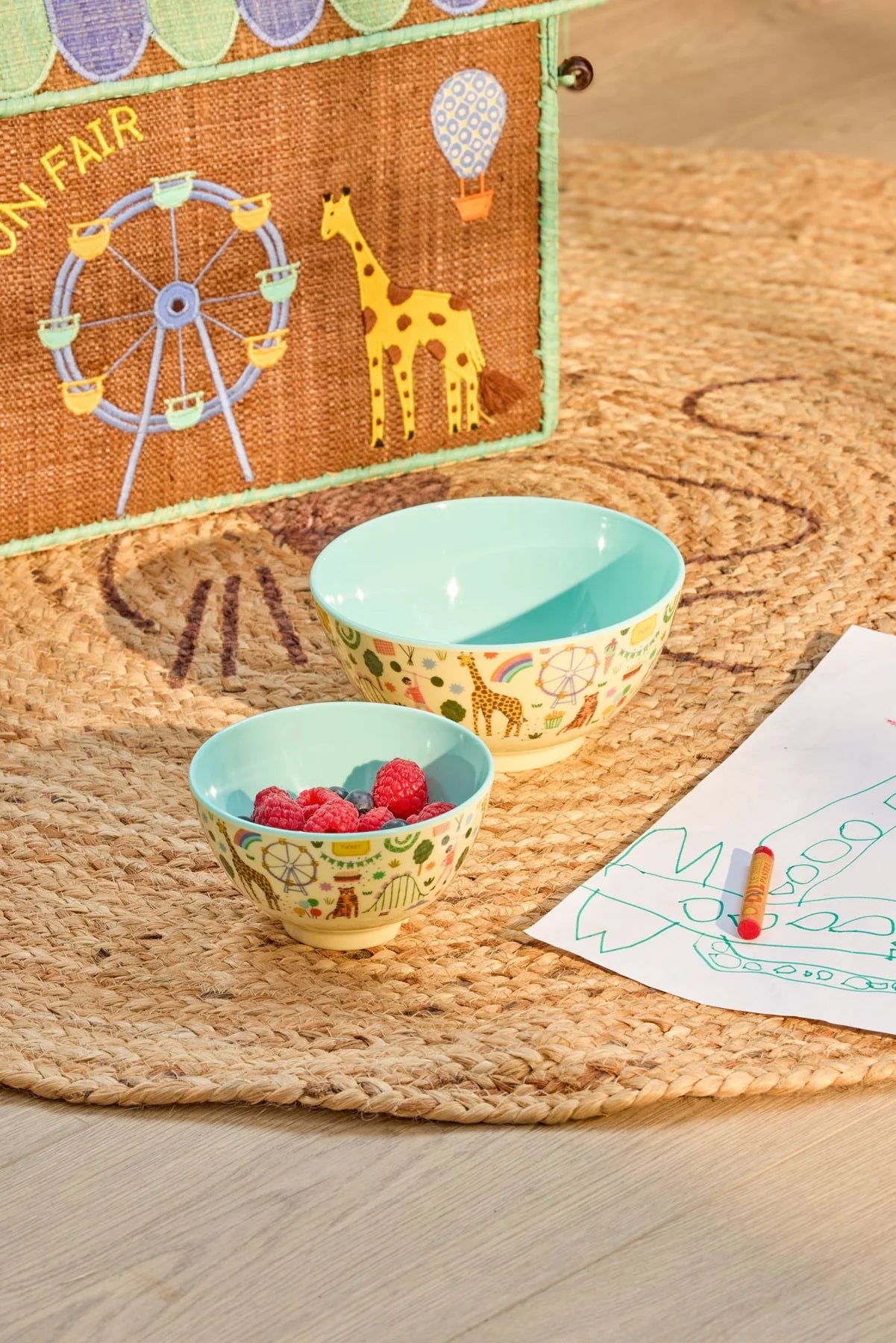 RICE Ciotola in Melamina Medium - Fun Fair menta - Apple Pie