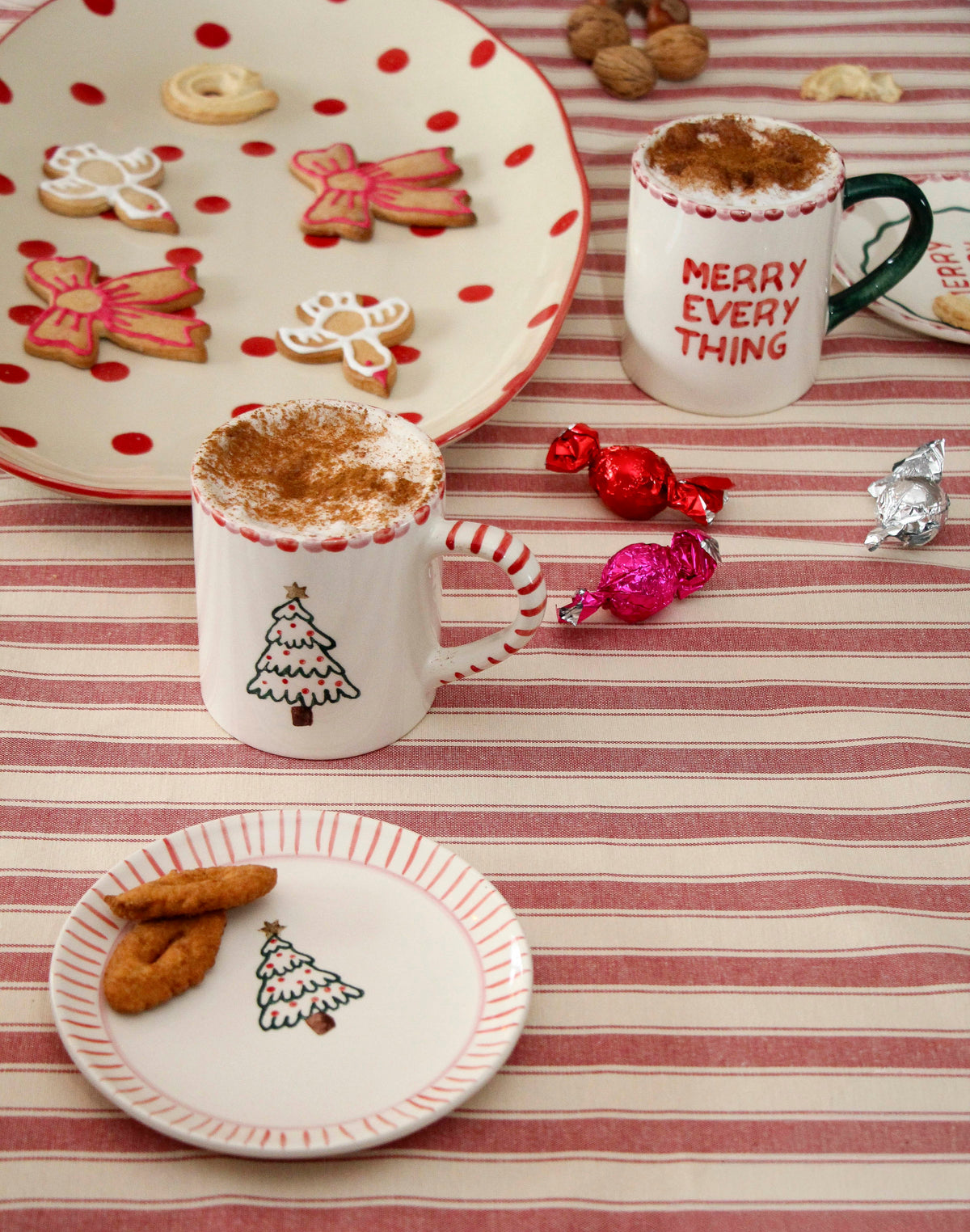 RICE Piatto Dolce Natalizio in Ceramica – Albero di Natale