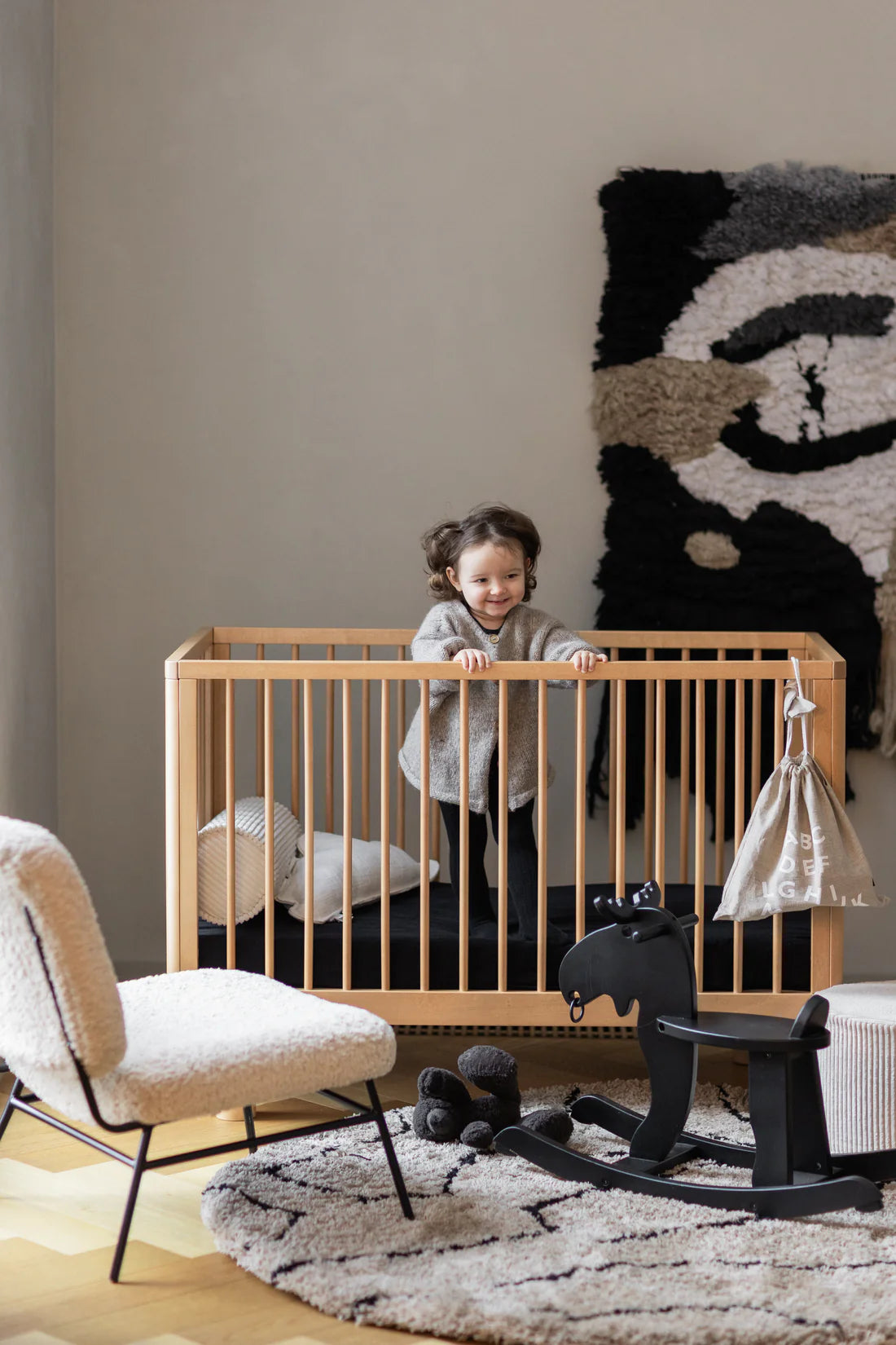 Lettino con le sbarre Nox Cot - Legno Naturale - Apple Pie