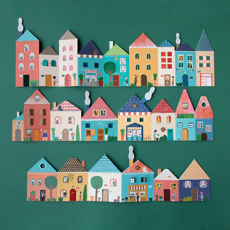 Londji Sticker Chez Moi - Crea la tua casa con fantasia - Apple Pie