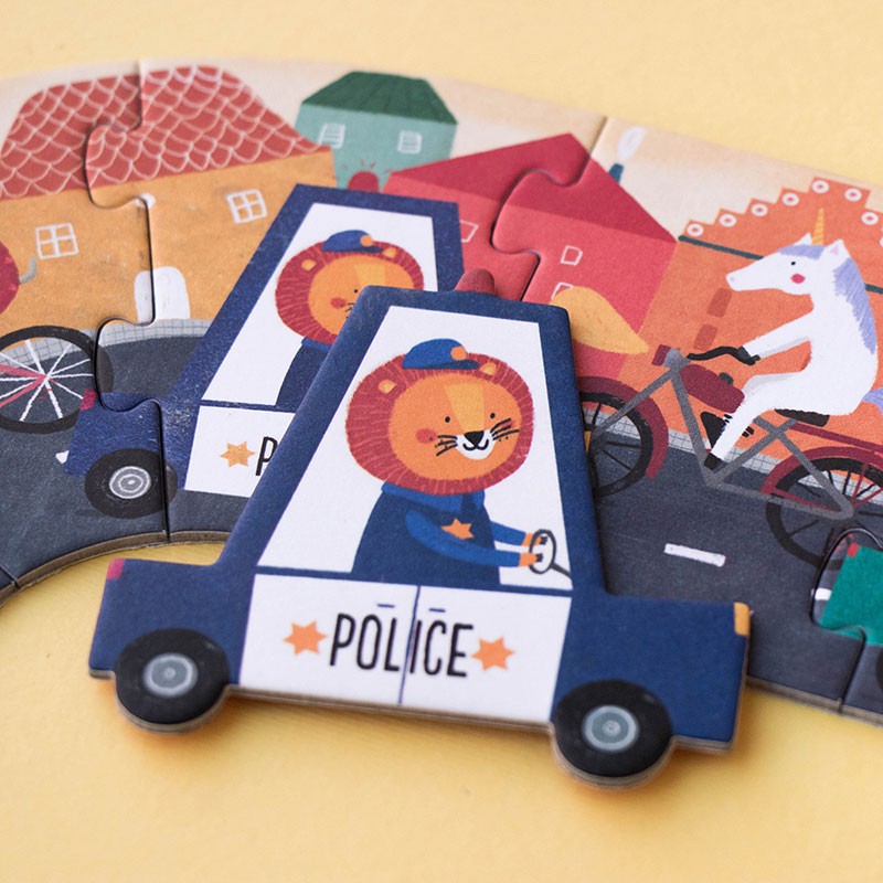 Londji – Puzzle Pista e Macchinine Beep Beep! – Puzzle 48 pezzi 3/6 anni