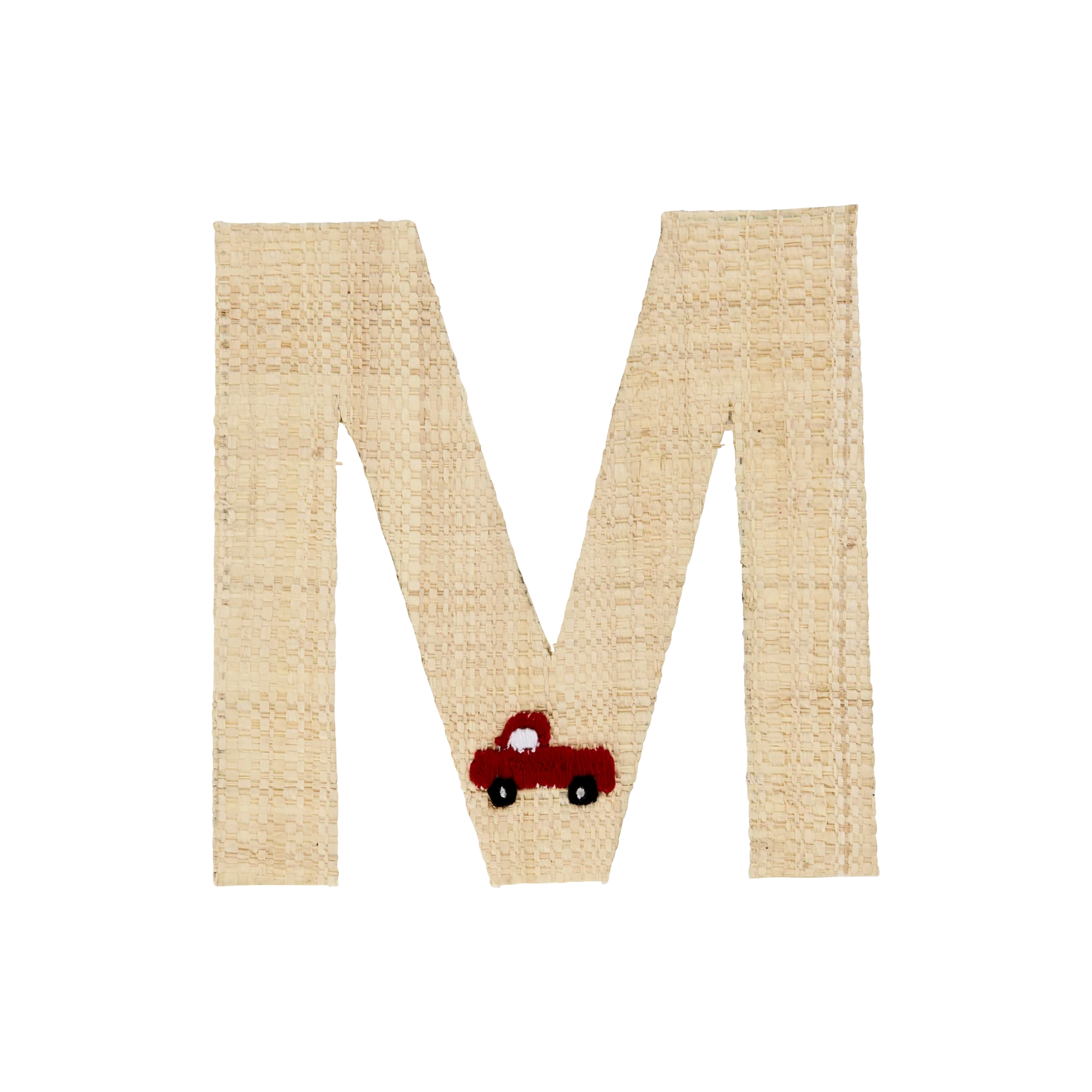 Lettera decorativa Rice in rafia – Macchine e Animali (SALDI -50%) - Apple Pie