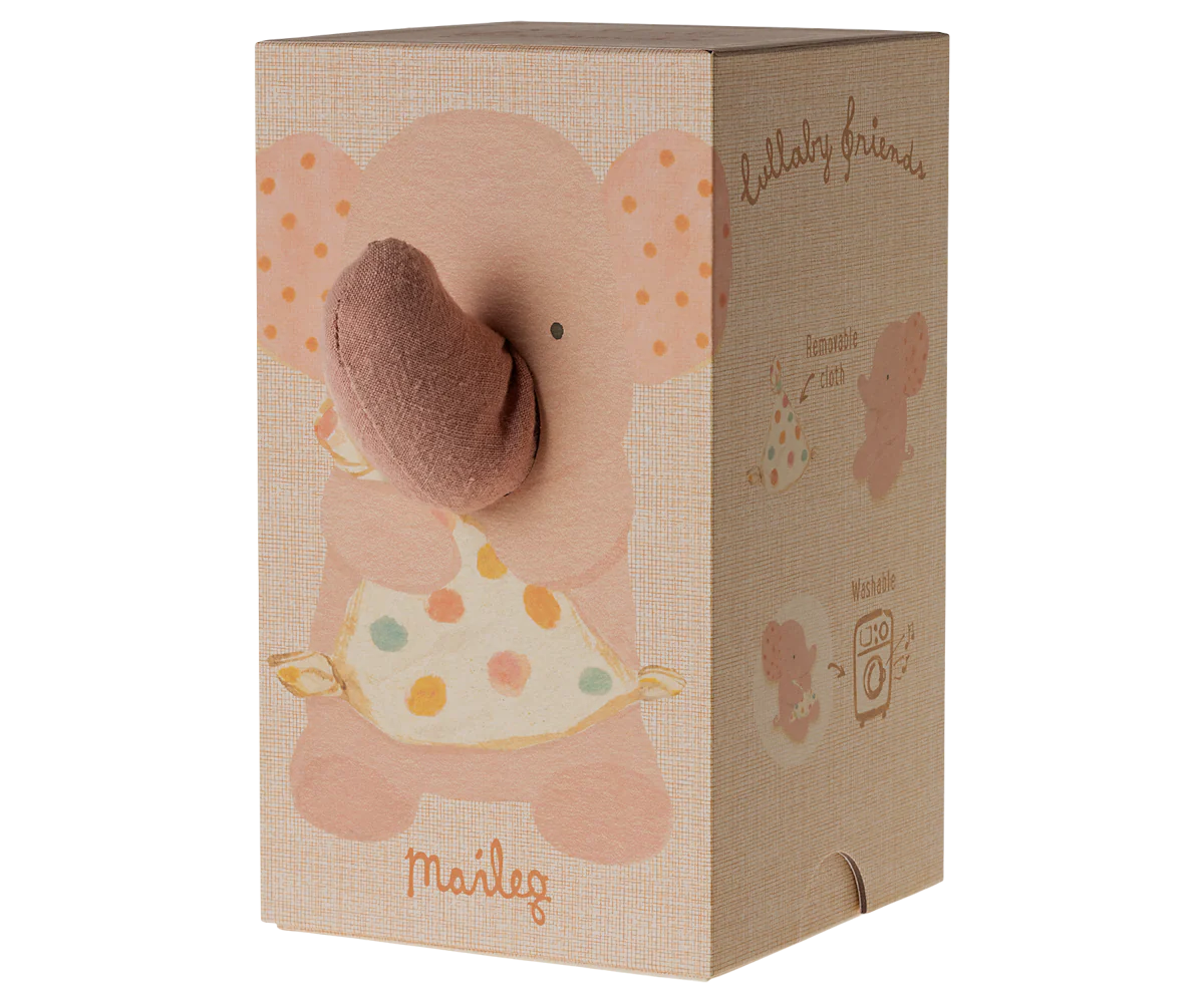Maileg Carillon Lullaby Friends - Elefante - Rosa Antico - Apple Pie