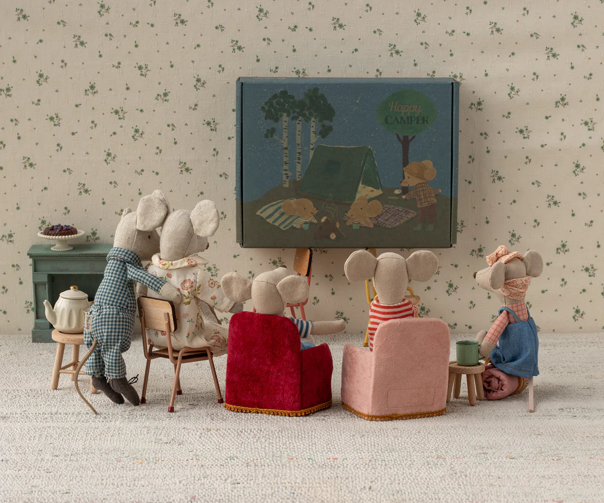 Maileg Poltrona per Topolini - Rosso - Apple Pie