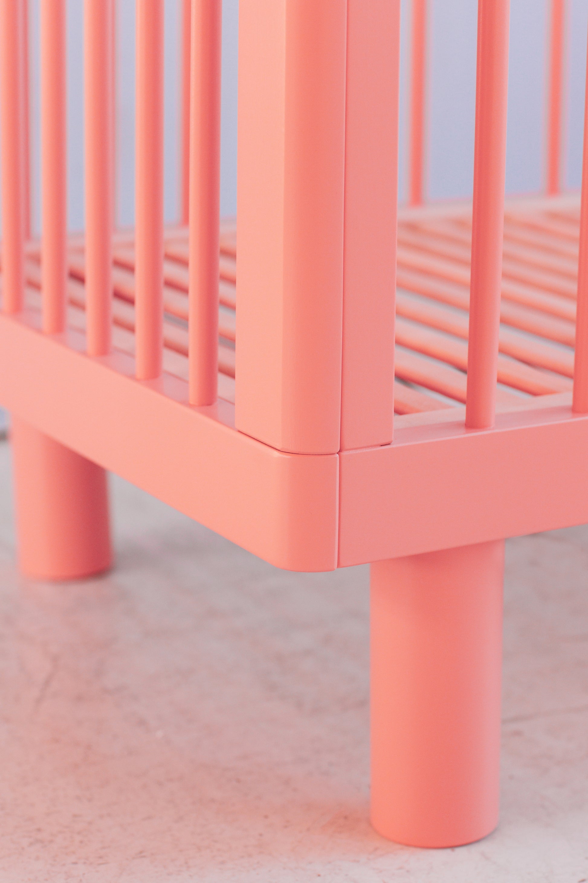 Lettino con le sbarre Nox Cot - Rosa - Apple Pie