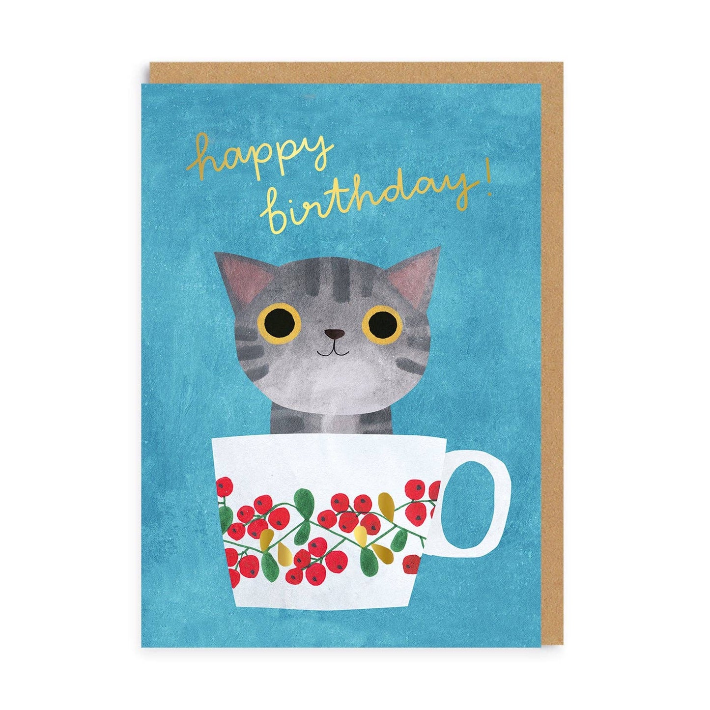 Ohh Deer Biglietto di Auguri -Teacup Kitten Greeting Card - Apple Pie