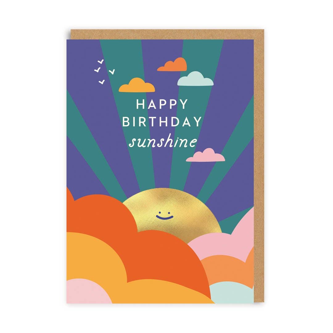 Ohh Deer Biglietto di Auguri - Happy Birthday Sunshine Greeting Card - Apple Pie