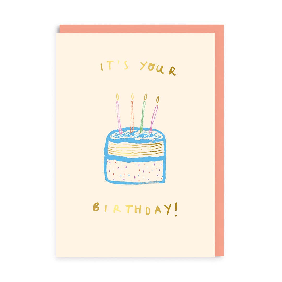 Ohh Deer Biglietto di Auguri - It's Your Birthday Cake Greeting Card - Apple Pie