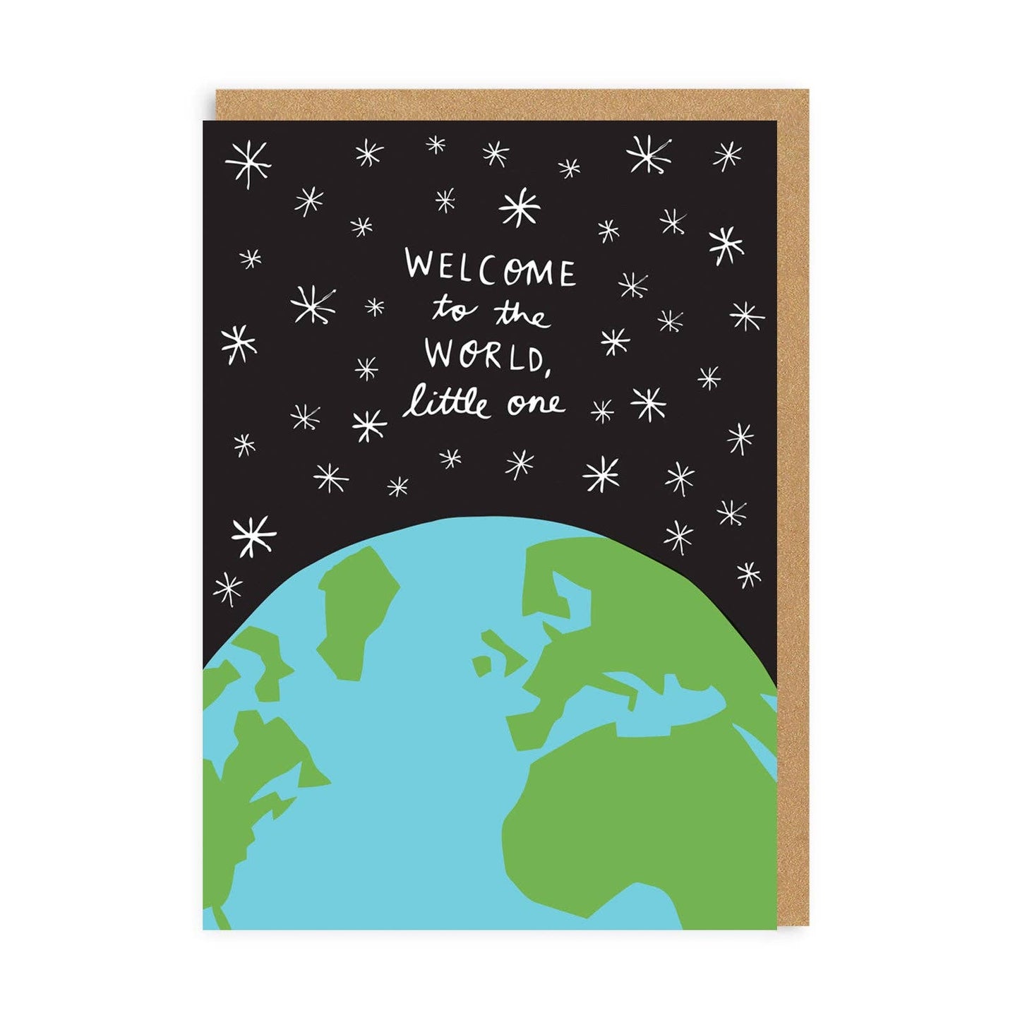 Ohh Deer Biglietto di Auguri - Welcome To The World Little One Greeting Card - Apple Pie