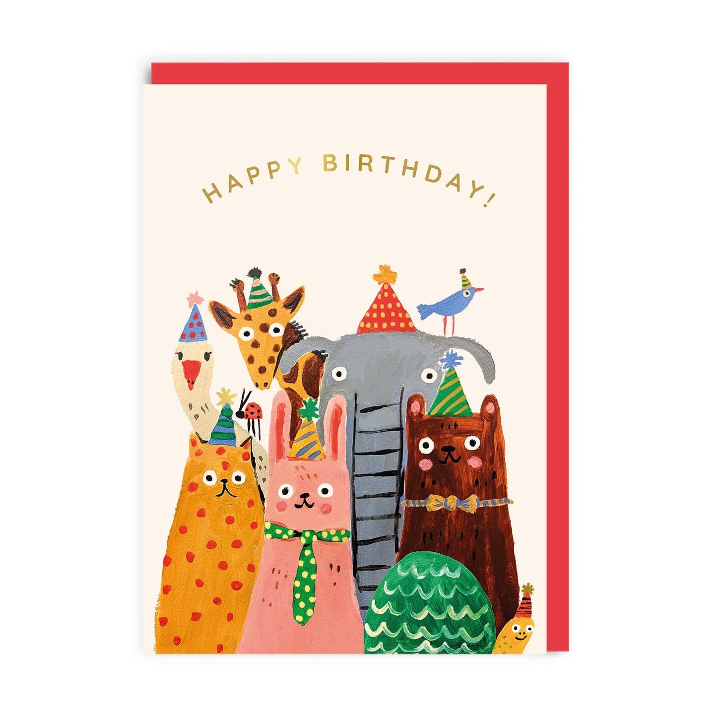 Ohh Deer Biglietto di Auguri - Happy Birthday Animals Greeting Card - Apple Pie