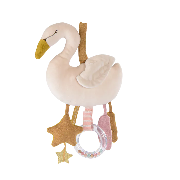 Moulin Roty La Petite École de Danse – Peluche Attività a Sospendere Cigno 32 cm