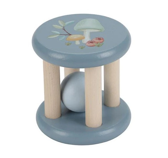 Little Dutch Sonaglio Roller Rattle - Blue - Forest Friends - Apple Pie