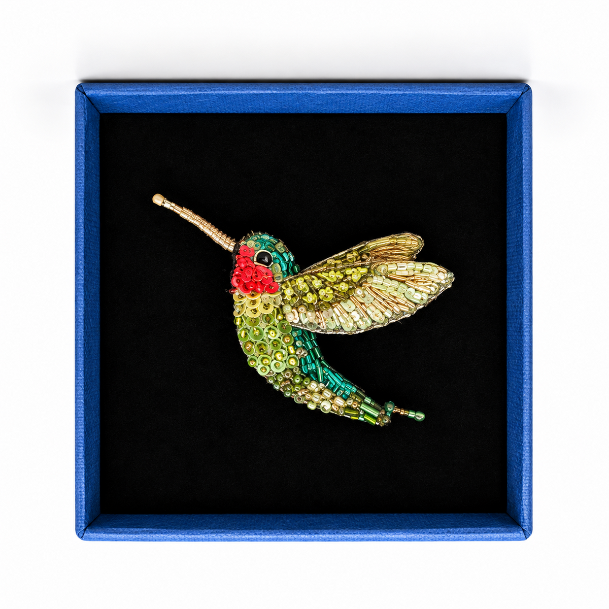 Trovelore Spilla Colibrì Ruby